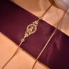 MUGAPPU CHAIN LASHMI WHITE STONE ( 24 INCHES )