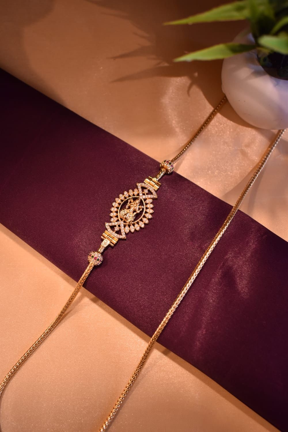 Gold Plated lakshmi Mopchain