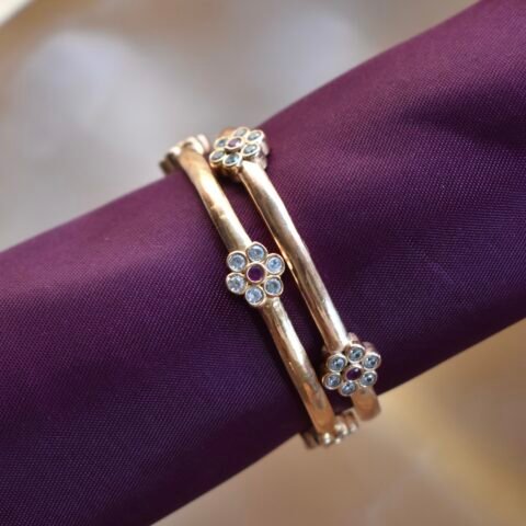 Floral Nakshi Impon Bangle Set