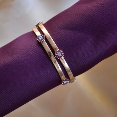 Premium Impon Floral Motif Bangles