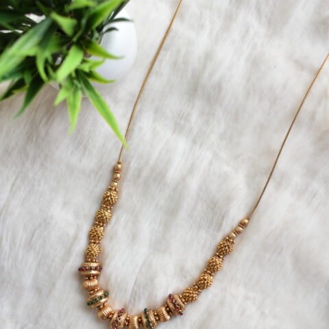 Antique Gold Guttapusalu Style Haram