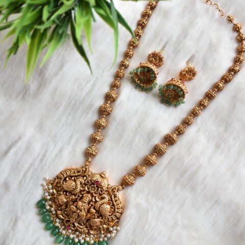 Antique Lakshmi Peacock Nakshi Haram Set [AH12]