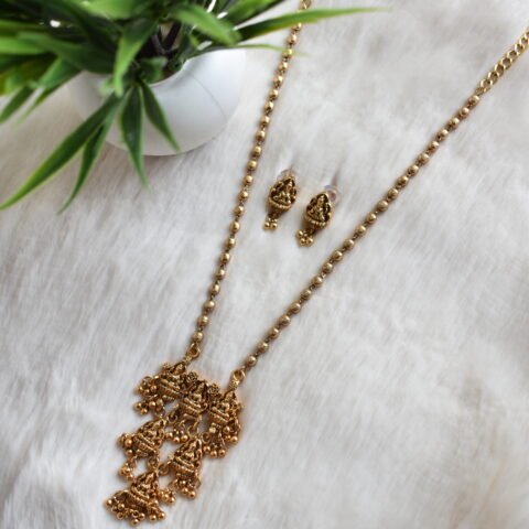 Antique Lakshmi Cluster Long Haram