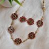 Antique Floral Kemp Stone Necklace