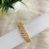 Designer Honeycomb Netted One Gram Gold Bangles