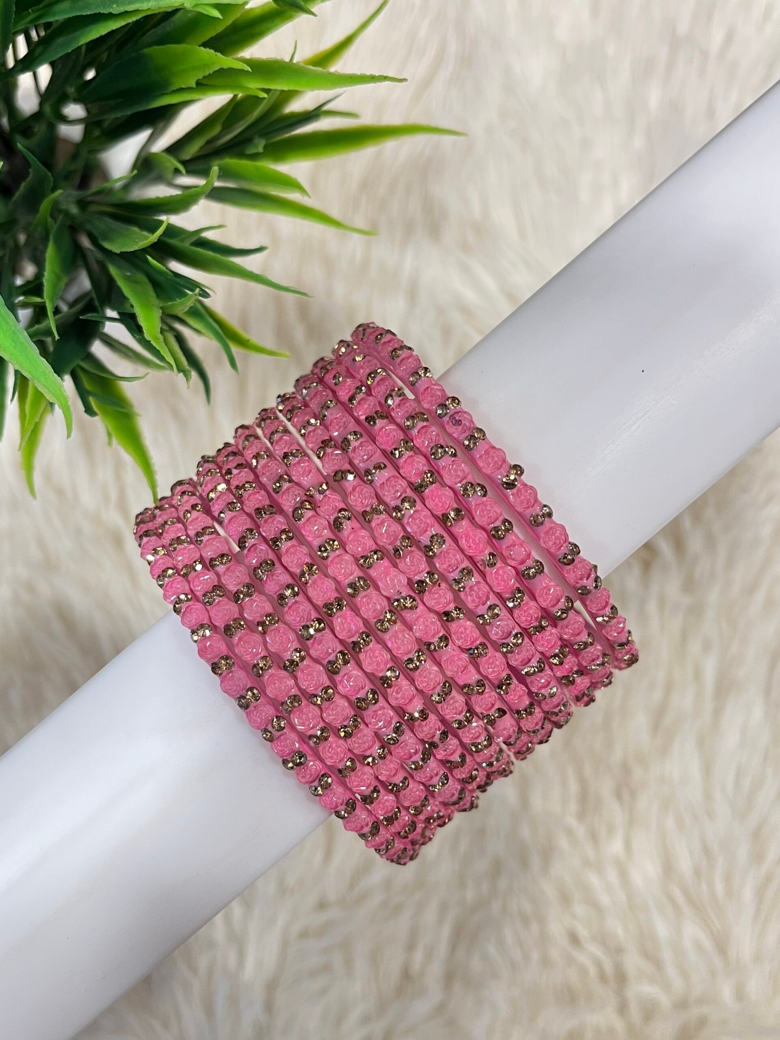 ROSE GLASS BANGLES - Image 5