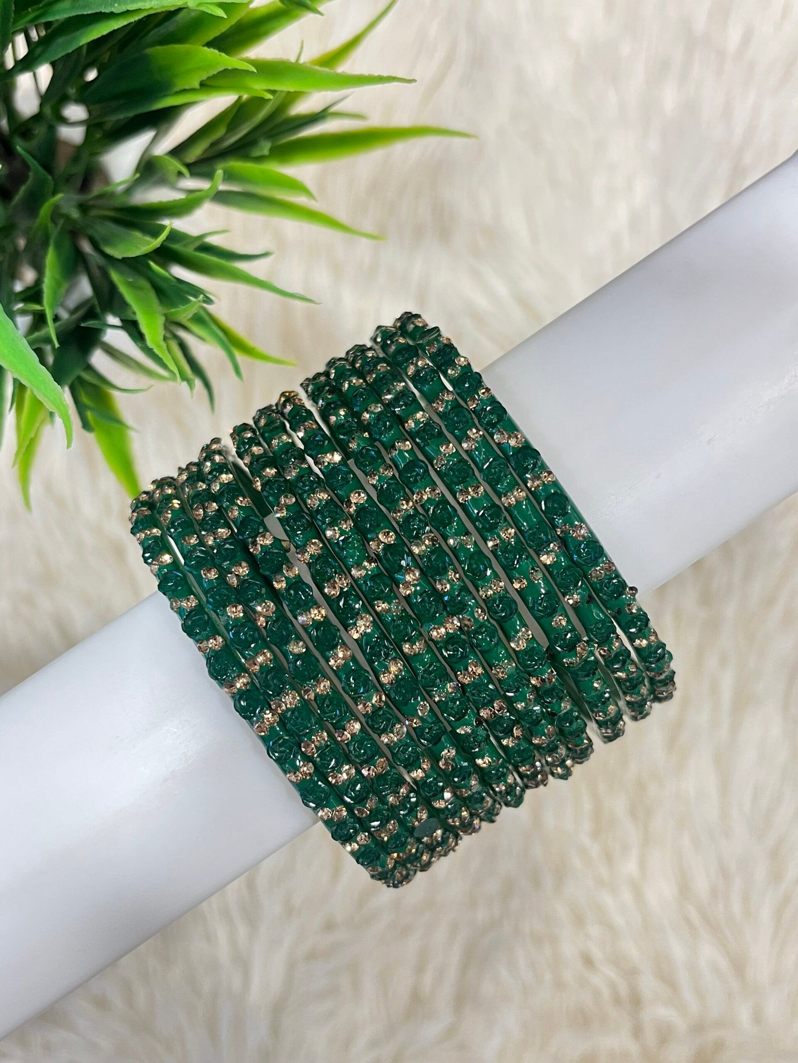 ROSE GLASS BANGLES - Image 6