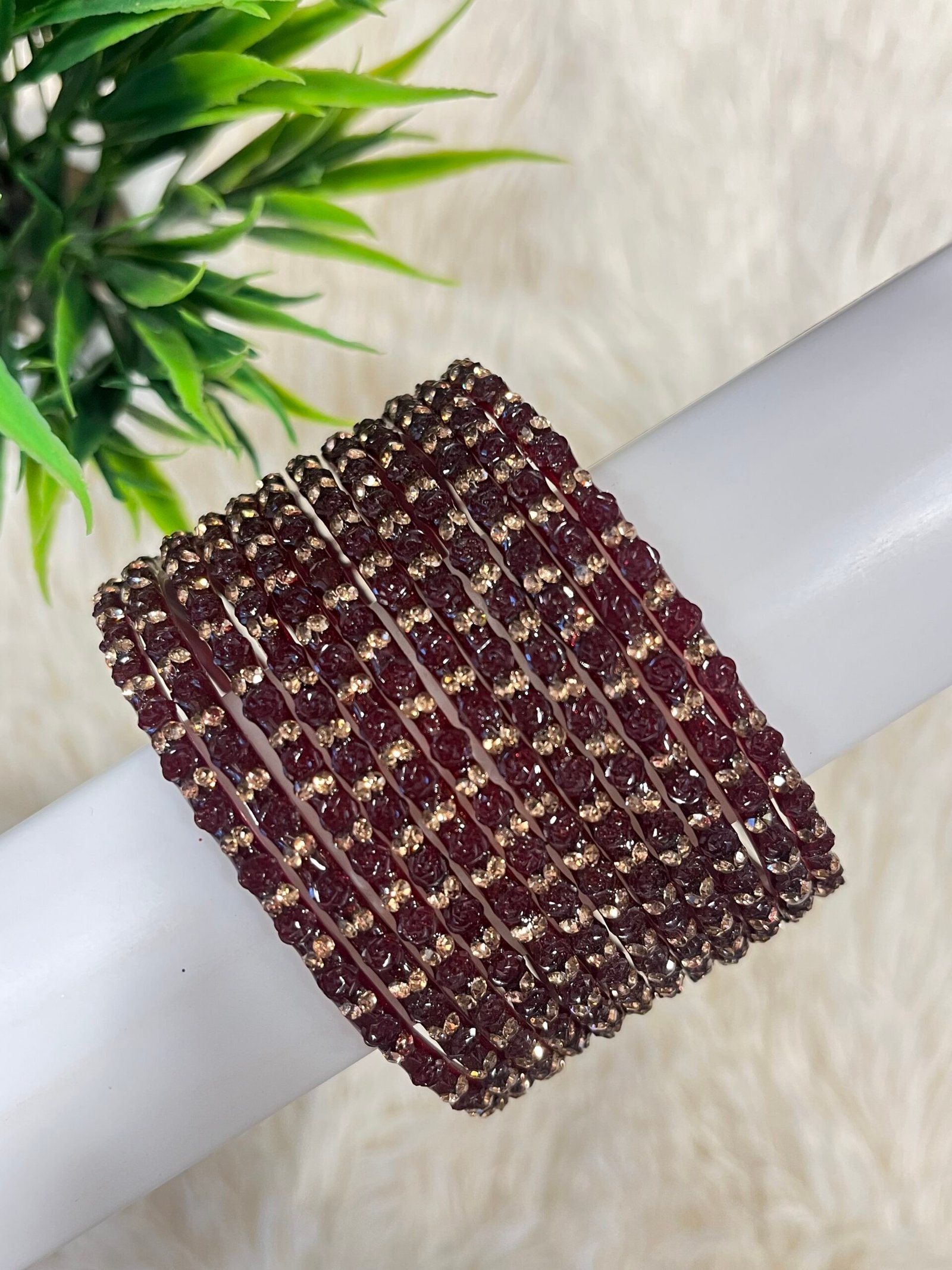 ROSE GLASS BANGLES - Image 11