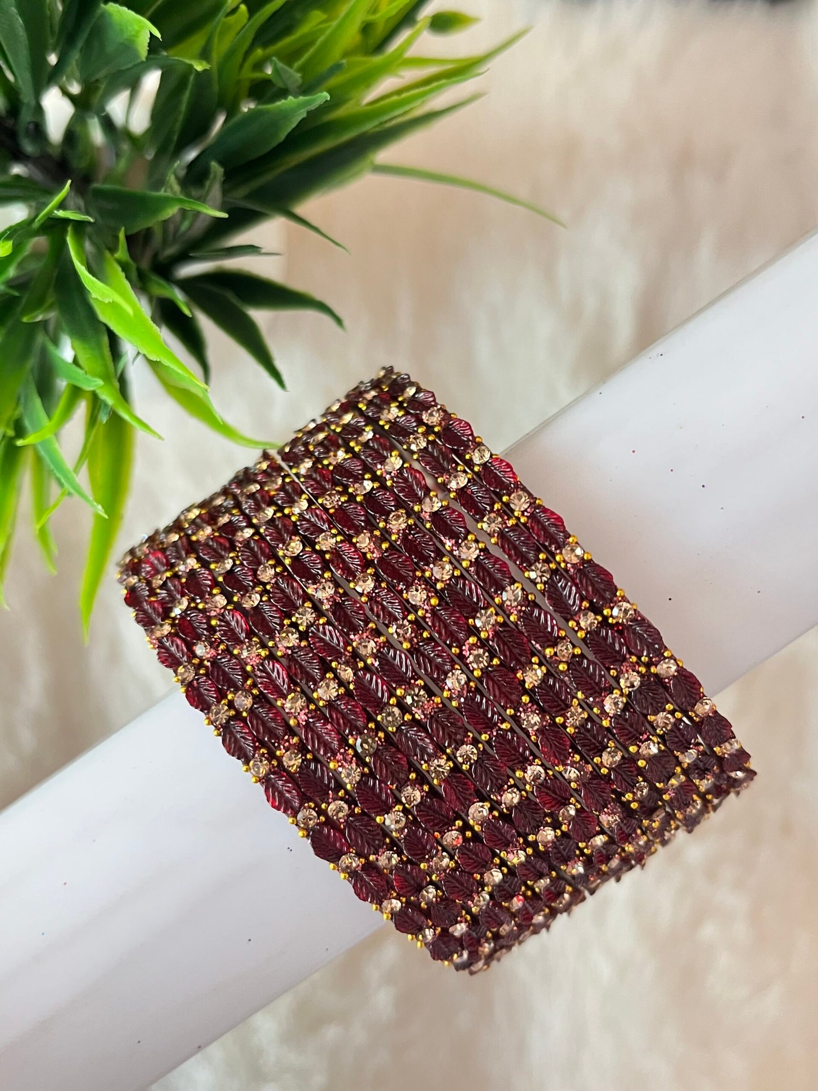 LEAF GLASS BANGLES - Image 11