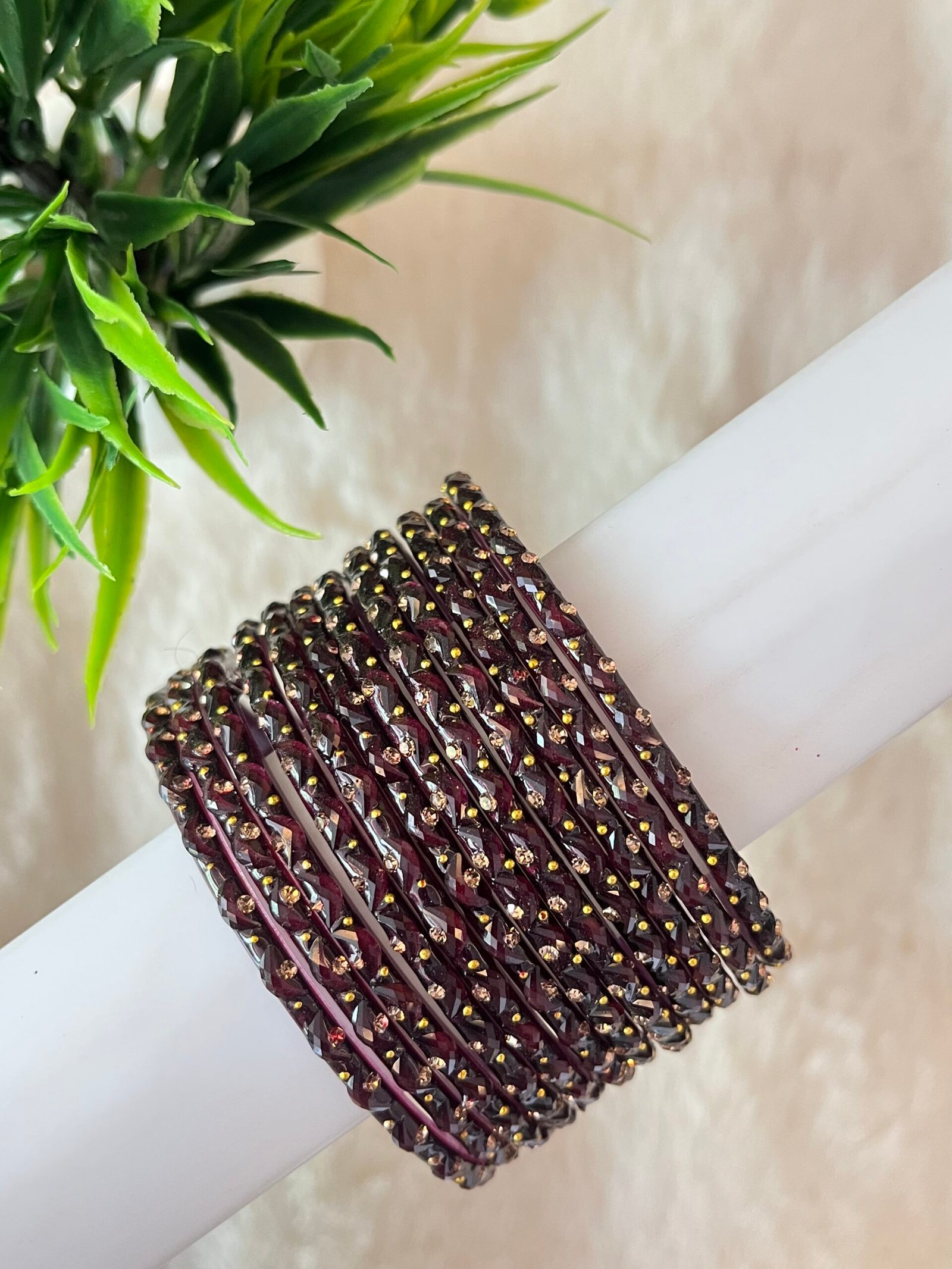 HALF MOON GLASS BANGLES - Image 11