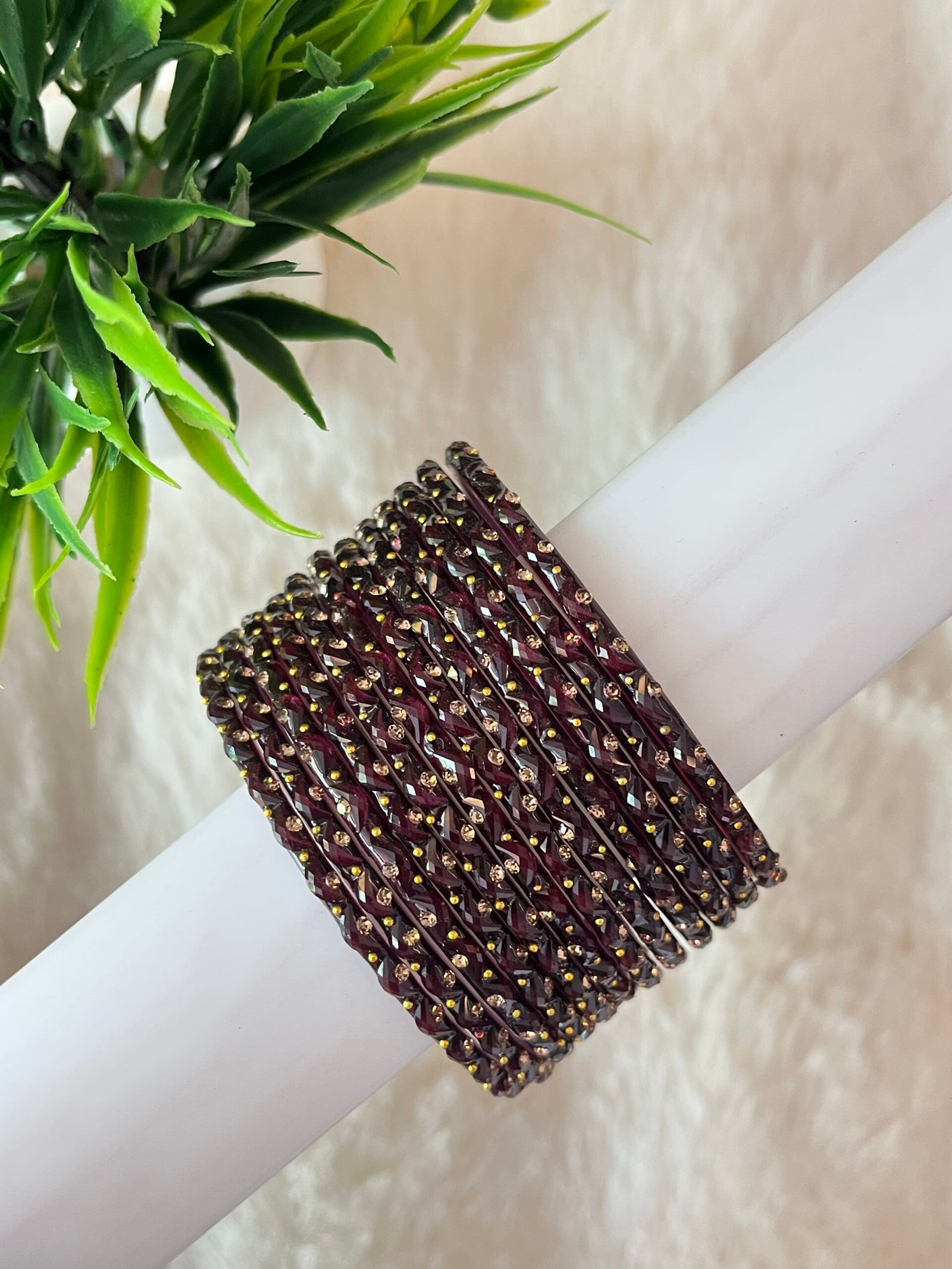 HALF MOON GLASS BANGLES - Image 14