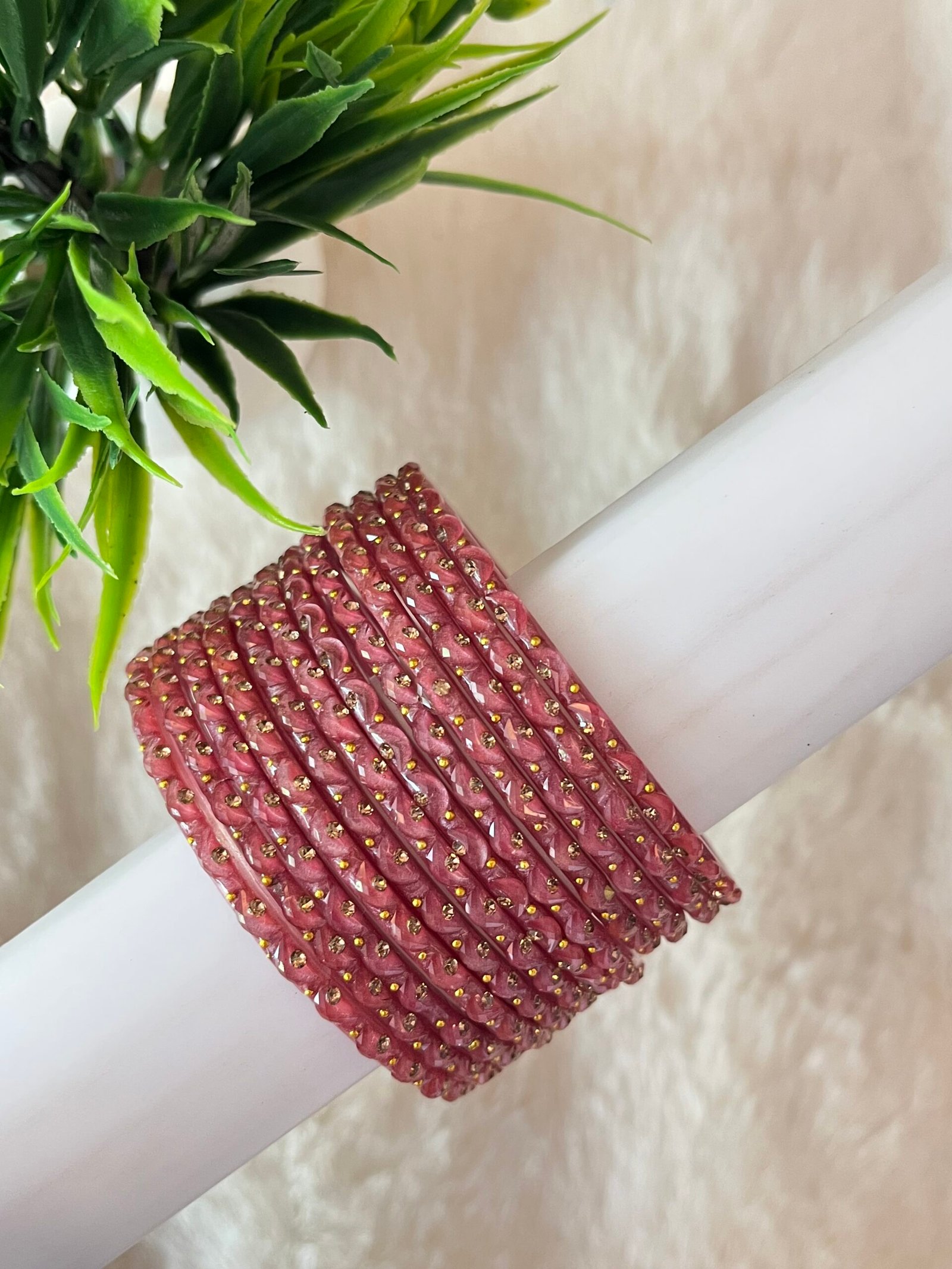 HALF MOON GLASS BANGLES - Image 7