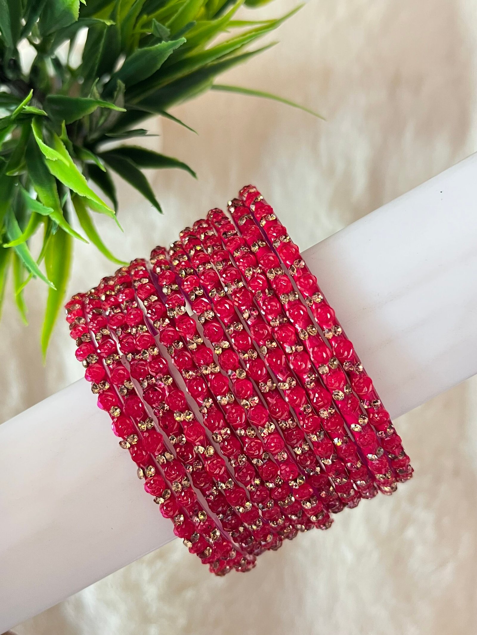 ROSE GLASS BANGLES - Image 13