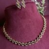 V-Shape Drop AD Necklace Set
