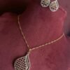 Intricate Net Teardrop AD Pendant Set