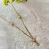 Premium One Gram Gold Textured Ball Short Chain