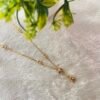 Premium One Gram Gold Floral Ruby Short Chain
