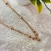 Premium One Gram Gold CZ Emerald V-Shape Short Chain