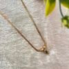Dainty Emerald Marquise Pendant Chain