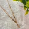 Trendy Leaf Motif Gold Plated Chain