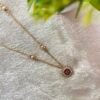Traditional Kemp Flower Pendant Mogappu Chain
