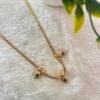 Three-Piece Emerald Marquise Charm Chain