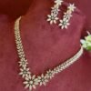 Eternity Square AD Necklace Set