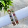Traditional Navaratna Antique CZ Bangles