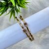 CZ FLORAL BRACELET TYPE BANGLE'S