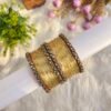 GOLD Glass Mix Kundan Bangles