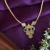 EMERALD COIN PENDANT CHAIN