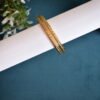 SIX FLOWER THREAD BANGLES