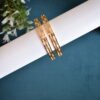 THREE LAYERED STONE BANGLE