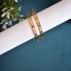 BLACK TWO LAYERED BANGLE