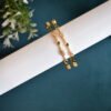 GREEN DIAMOND CUT BANGLE